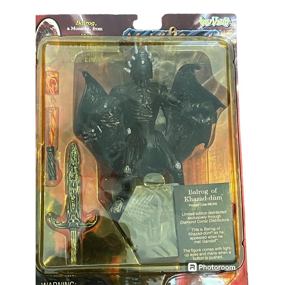 LORD OF THE RINGS BALROG  FIGURE New In Box. Toy Vault